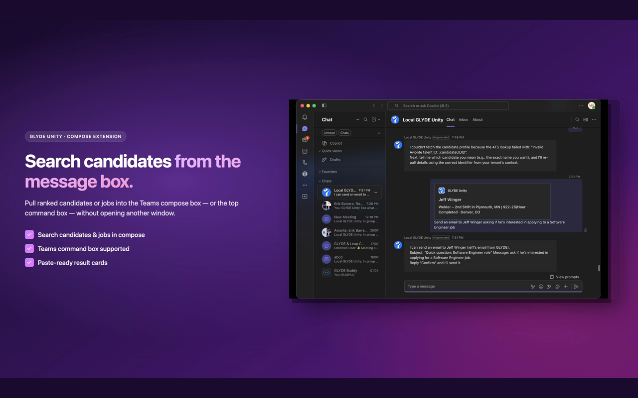 Compose Box Candidate Search